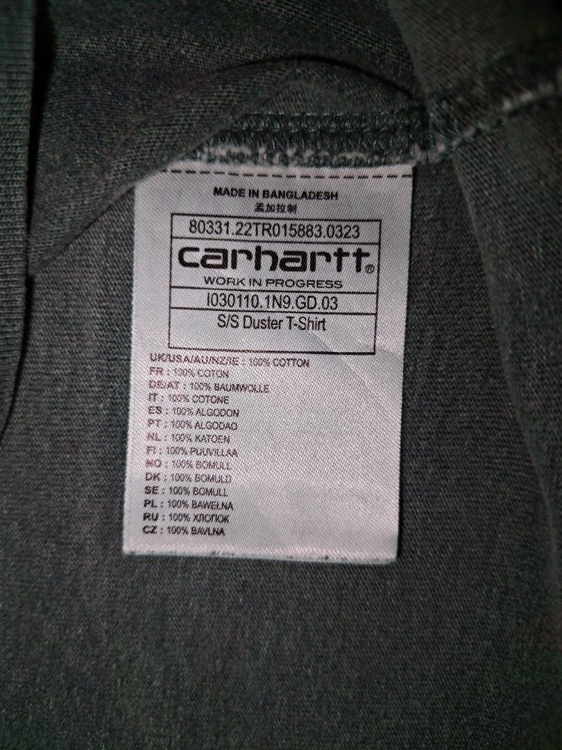 Carhartt Wip (Category: Tshirts & Polo Shirts ) located in Manila. Submitted by ricamgpl (Listing ID 1459901931, Image 3). Description: CARHARTT WIP DUSTER TSHIRT DIMES : 21 X 27 NO ISSUE LIKE NEW COLOR RATE 9.7/10.