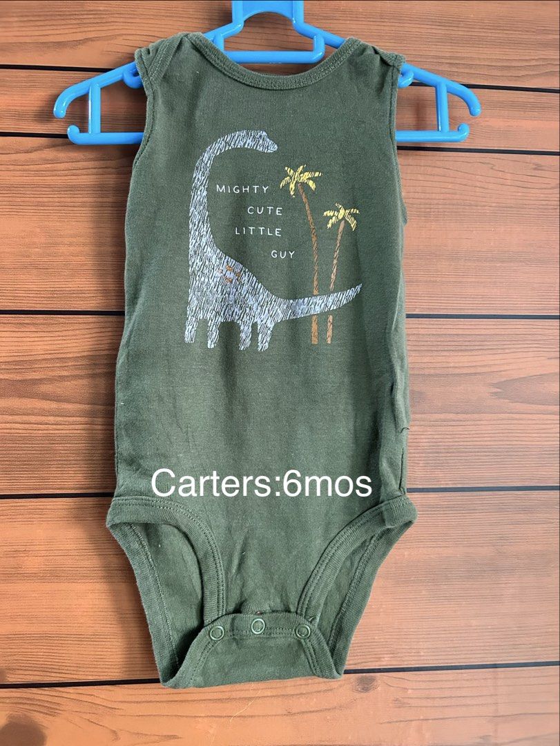 Carters sando/sleeveless onesies (Category: Babies & Kids Fashion) located in Manila. Submitted by truewind.e362a9 (Listing ID 1460056012, Image 1). Description: 6mos.