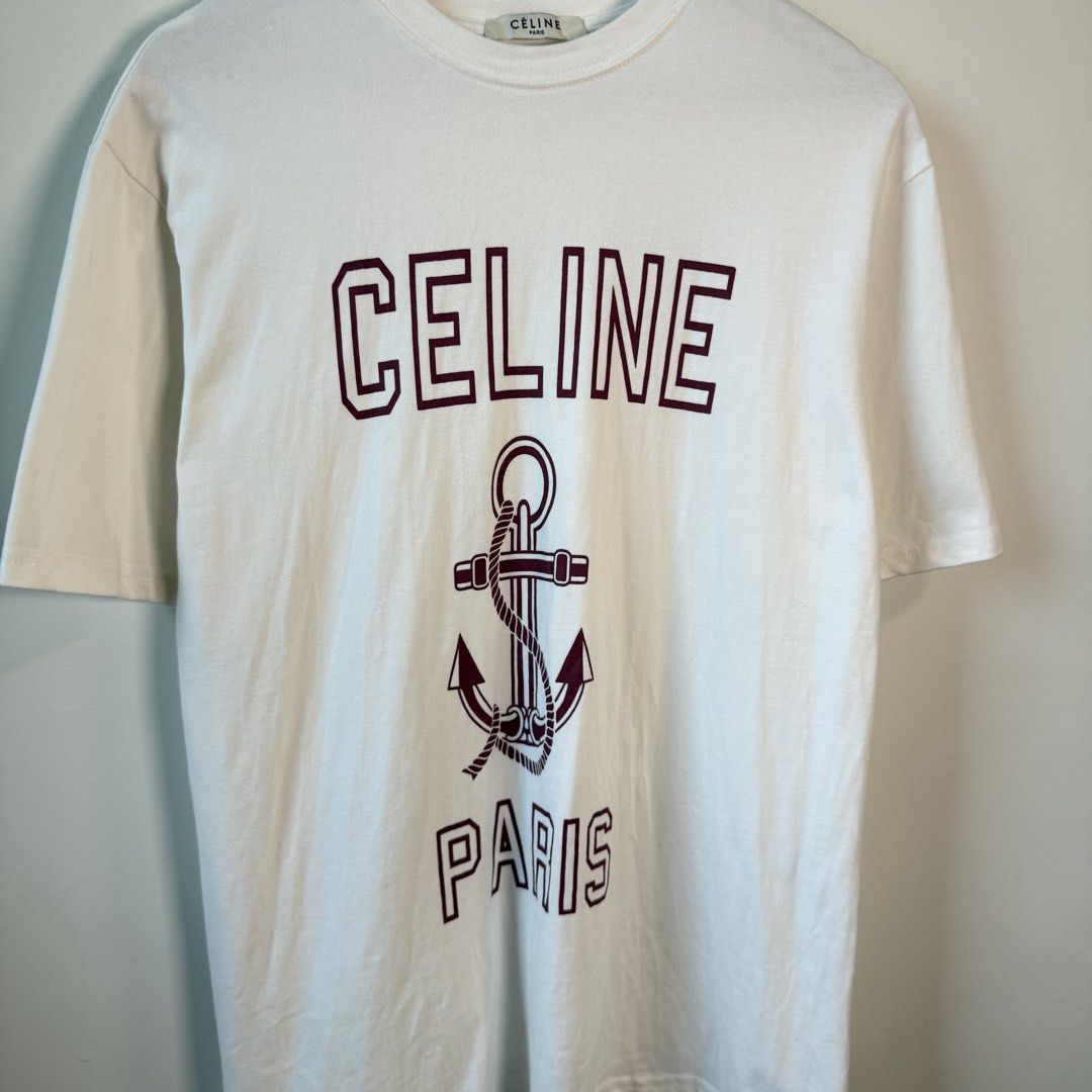 Celine Paris Anchor Desigh (Category: Tshirts & Polo Shirts ) located in Paniqui. Submitted by justyntrouves (Listing ID 1459937720, Image 3). Description: Tag Size: Medium (Dimensions in inches) Width: 20 Length: 29 Condition: 9/10 Buyer will shoulder the shipping fee. Check all photos before purchasing. For any questions, feel free to ask. .