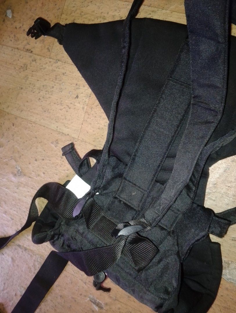 Chicco Baby Carrier (Category: Carriers & Slings) located in Taguig. Submitted by macy_2023 (Listing ID 1459982448, Image 2). Description: - Chicco baby carrier in black - Adjustable straps for a comfortable fit - Easy to buckle and unbuckle - Allows for hands-free carrying - Made with durable material - Ready for its next adventure.