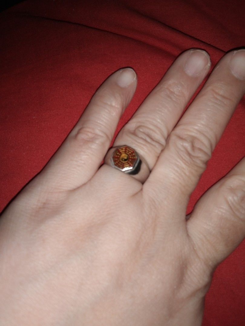 Chinese ring yinyang thick non tarnish size 8 (Category: Rings) located in Quezon City. Submitted by eidorableshop (Listing ID 1459902636, Image 1). Description: .