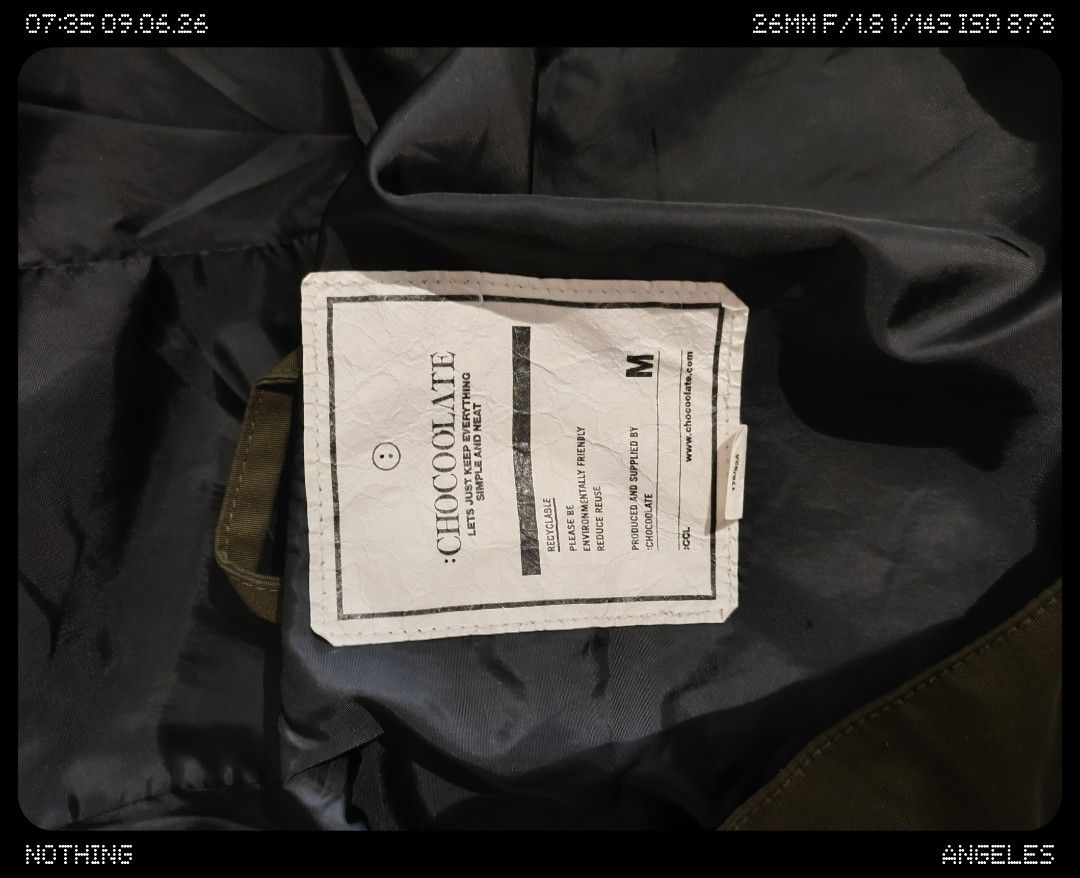 CHOCOOLATE Jacket (Category: Coats, Jackets and Outerwear) located in Angeles City. Submitted by decluttering129 (Listing ID 1459902472, Image 3). Description: size medium CHOCOOLATE brand from japan angeles location.