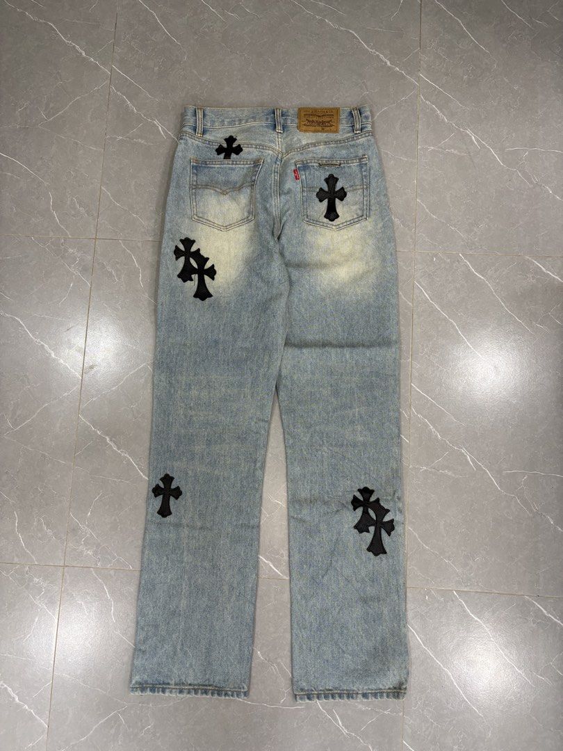 Chrome hearts pants (Category: Jeans) located in General Trias. Submitted by charleslrnz (Listing ID 1460054400, Image 2). Description: Fs Chrome Hearts pants (off) .