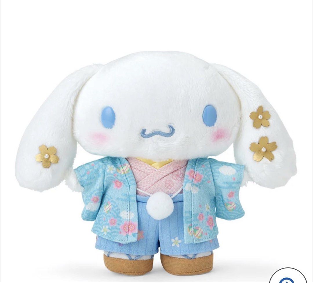 Cinnamoroll: Kimono (Hard Eyes) (Category: Plushies & Soft Toys) located in Quezon City. Submitted by iancatherine (Listing ID 1460043590, Image 1). Description: Size: Approx. width 20 × depth 8.5 × height 17 cm Main Materials: Polyester .