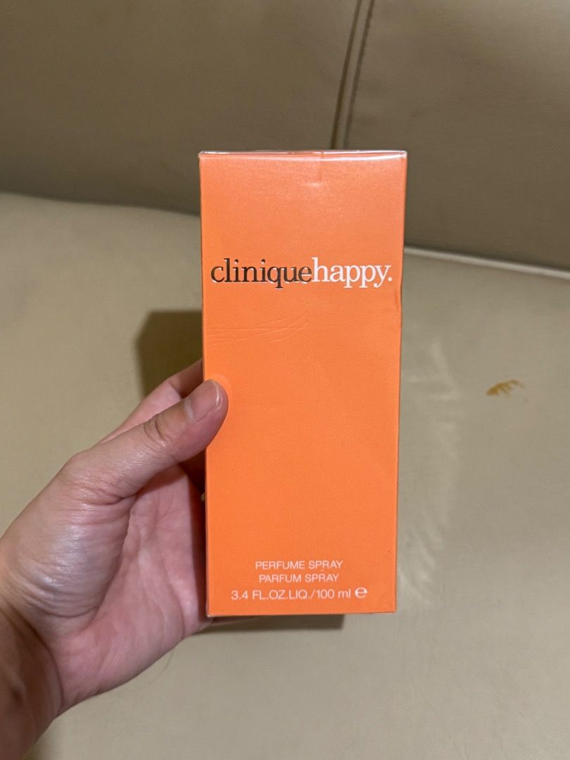 Clinique Happy 100mL (Category: Fragrance & Deodorants) located in Las Pinas. Submitted by declutter.with.love (Listing ID 1460032559, Image 1). Description: Super bangi but I need to let go.