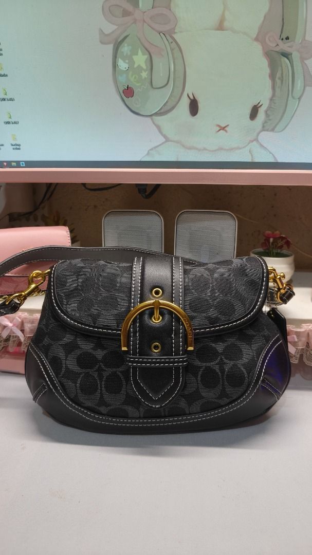 Coach Black Monogram Soho (Category: Shoulder Bags) located in Caloocan City. Submitted by arkiascloset (Listing ID 1460022815, Image 1). Description: Pm for more info and pictures You can add me in my official fb acc for checking Delivery: Via lalamove, Jnt or Flash MOP: Gcash or bank transfer.