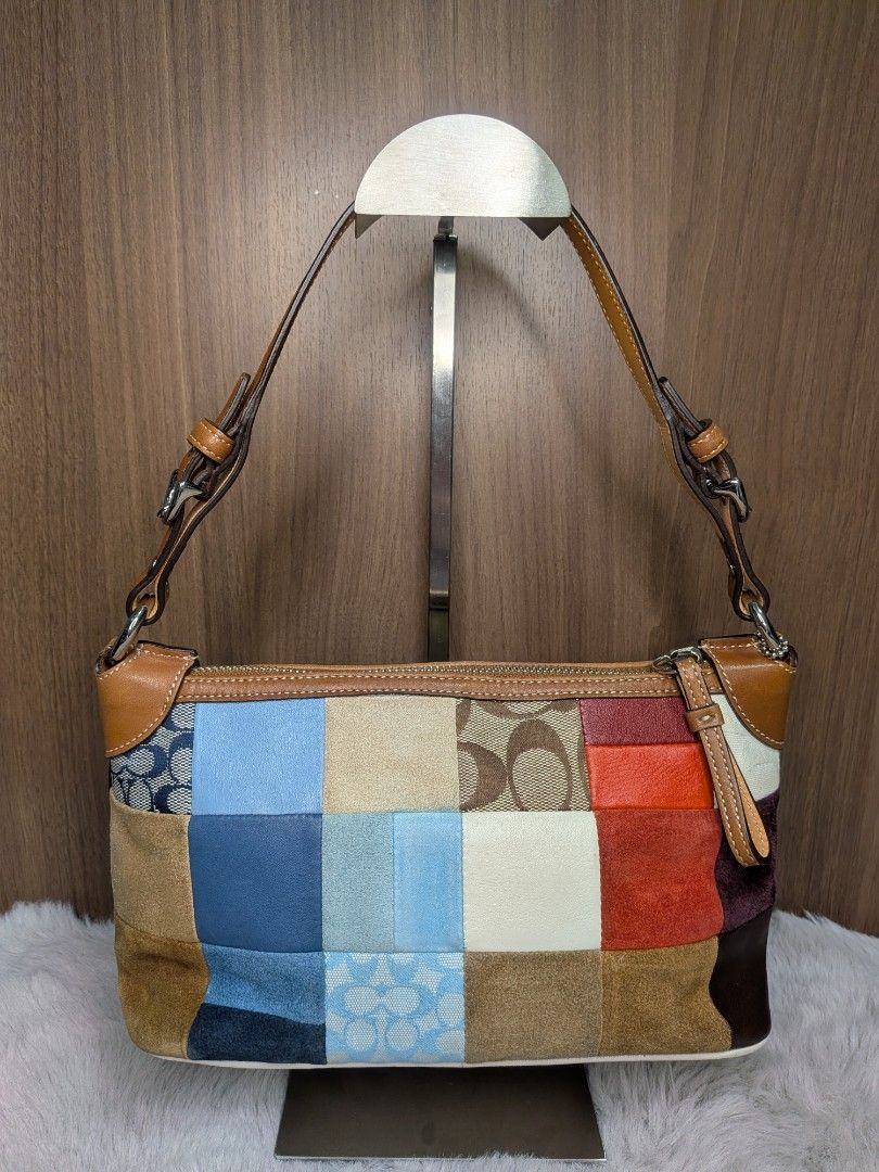 Coach patchwork handbag (Category: Luxury Bags & Wallets) located in Apalit. Submitted by hirose916269213 (Listing ID 1460076270, Image 2). Description: excellent condition with sign of used.