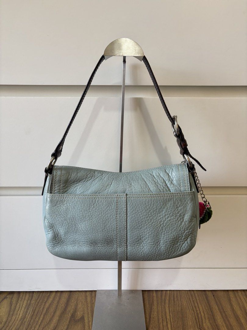 [CLEARANCE SALE] Coach Soft Mint Chelsea Pebbled Leather Flap Bag (Category: Luxury Bags & Wallets) located in Manila. Submitted by vintage.maem (Listing ID 1460016897, Image 2). Description: CCH Soft Mint Chelsea Pebbled Leather Flap Bag Code: F12336 *𝘤𝘩𝘢𝘳𝘮 𝘯𝘰𝘵 𝘪𝘯𝘤𝘭𝘶𝘥𝘦𝘥* Condition: 8.7/10 Rank AB Mine: ₱3499 ⚠️ Signs of wear.