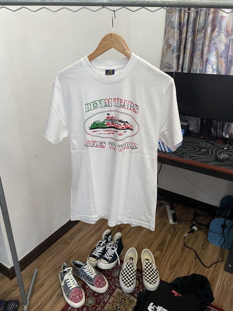Corteiz x Denim Tears Alcatraz Tee (Category: Tshirts & Polo Shirts ) located in Manila. Submitted by kabloh (Listing ID 1460017904, Image 1). Description: Small Hard to find Negotiable Authentic Not thrifted.