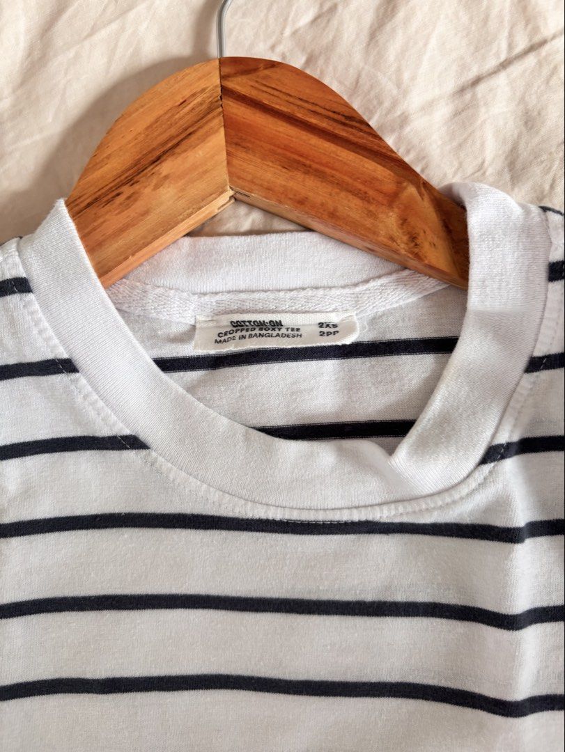 Cotton On Striped Cropped Top (Category: Shirts) located in Quezon City. Submitted by loverosvir (Listing ID 1460060657, Image 2). Description: .