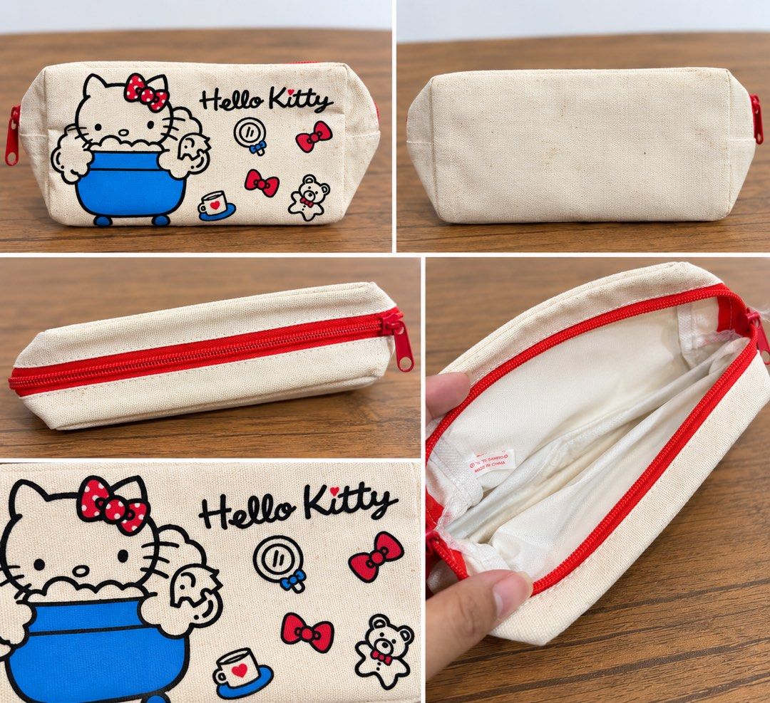 cream-colored Hello Kitty canvas pencil pouch (Category: Purses & Pouches) located in San Fernando. Submitted by dntjapansurpluselyu (Listing ID 1460047160, Image 1). Description: .