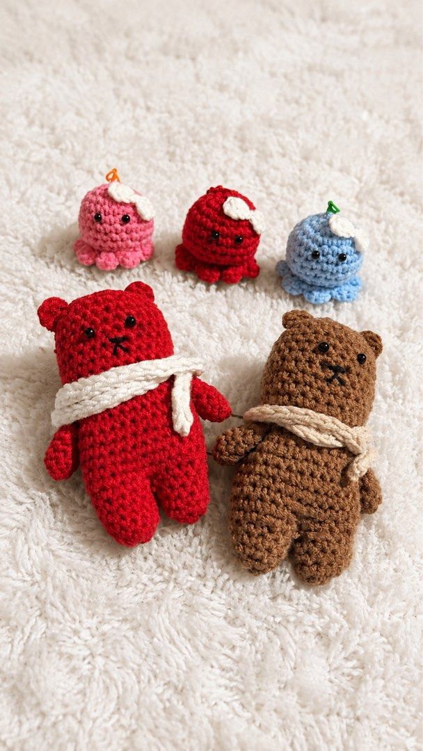 Crochet Keychains (Category: Handmade Craft) located in Manila. Submitted by keenfox-84bb (Listing ID 1460096935, Image 3). Description: 🧶🎀 tiny, handmade, and too cute to lose! ✨ Add a little crochet cuteness to your keys, bags, or pouches! 🐰💗 Each keychain is handmade with love and can be customized to match your favorite colors & characters. ♡ handmade & made to order ♡ customizable colors ♡ perfect for gifts or a little treat for yourself
