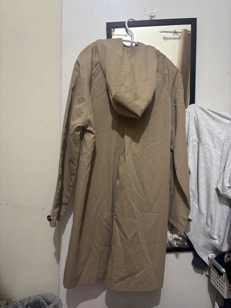 DAZY Hooded Coat Beige (Category: Coats, Jackets and Outerwear) located in Quezon City. Submitted by hanztrong (Listing ID 1460048354, Image 3). Description: - Beige hooded coat - Button-up front - Side pockets - Chest measurement: 20 inches - Length measurement: 36 inches - Ideal for layering - Selling because it's not my style anymore.