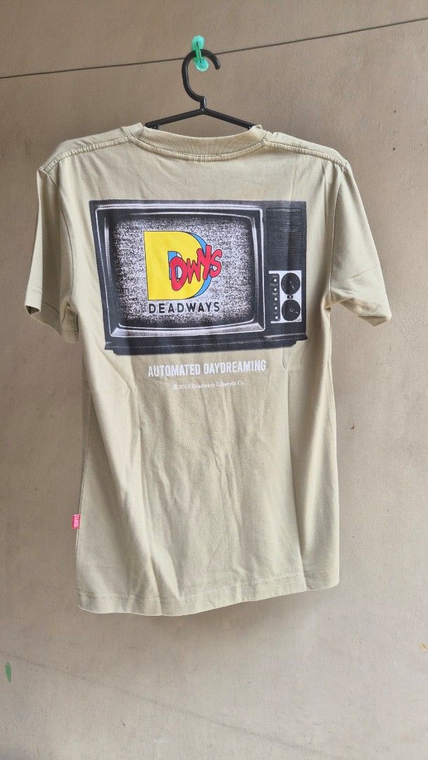 Deadways Automated Daydreaming T-Shirt (Category: Tshirts & Polo Shirts ) located in Marikina City. Submitted by kayciigii (Listing ID 1460071833, Image 2). Description: - Cool Deadways t-shirt - Retro TV graphic on the front - "Automated Daydreaming" text on the back - Ideal for casual wear.