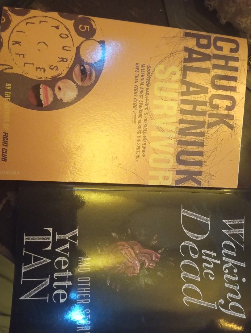 decluttering books (₱150-₱350) (Category: Storybooks) located in Angeles City. Submitted by colapopgirl (Listing ID 1459920944, Image 1). Description: Survivor- 350 Clockwork Orange- 250 Agnes Grey - 250 Waking the Dead-150 .