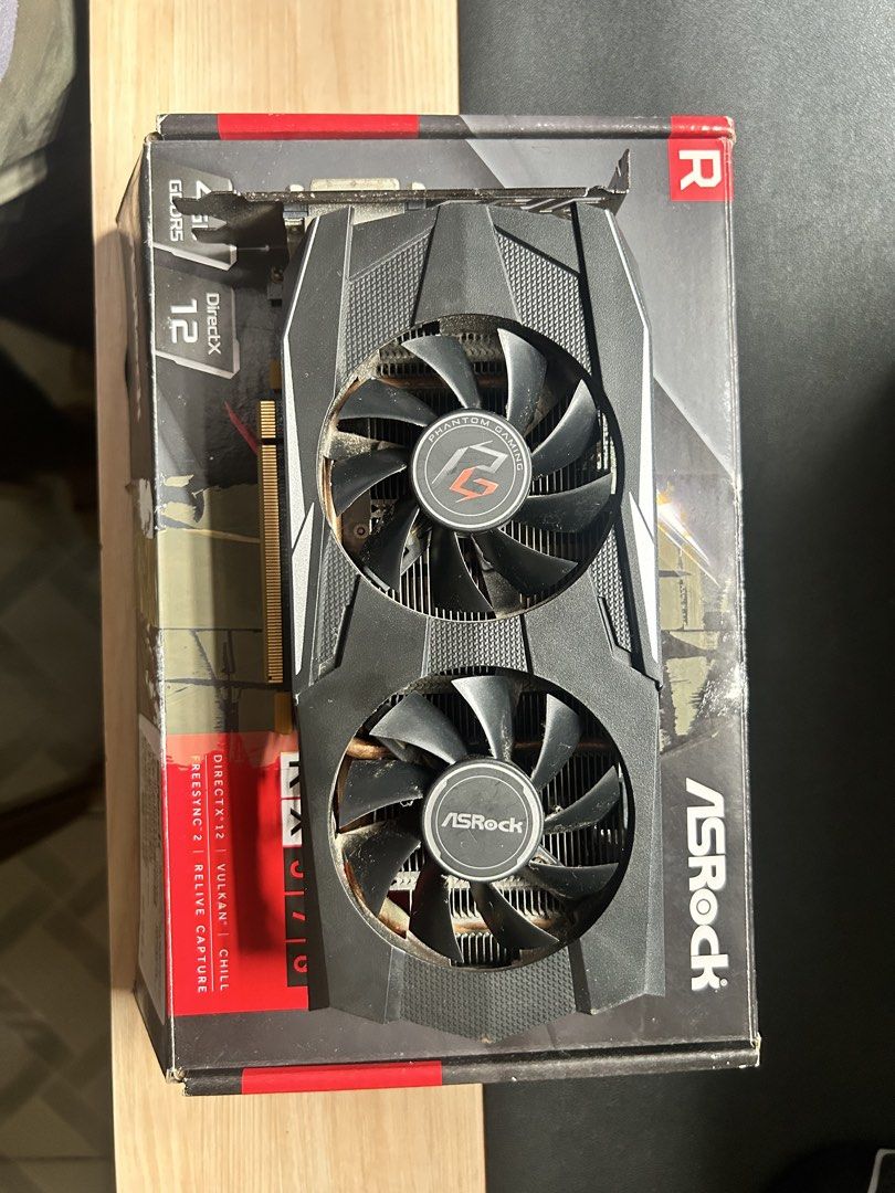 (DEFECTIVE) Asrock RX570 4Gb Phantom Gaming (Category: Computer Parts) located in Manila. Submitted by raymondv. (Listing ID 1459987596, Image 1). Description: Asrock RX570 4gb Phantom Gaming Issue: No display Bought bnew back in 2020 With box, cds, bracket and manual Location: North Caloocan Pick up/Online payment ok Shipping shouldered by buyer.