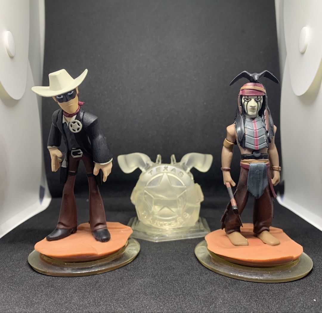 Disney Infinity The Lone Ranger & Tonto set (Category: Figurines & Statues) located in Caloocan City. Submitted by ekivilleg86508 (Listing ID 1458866517, Image 1). Description: - Disney Infinity figures: The Lone Ranger and Tonto - Includes Texas Rangers base - Great for collectors or fans of the characters - Ready for display or play .