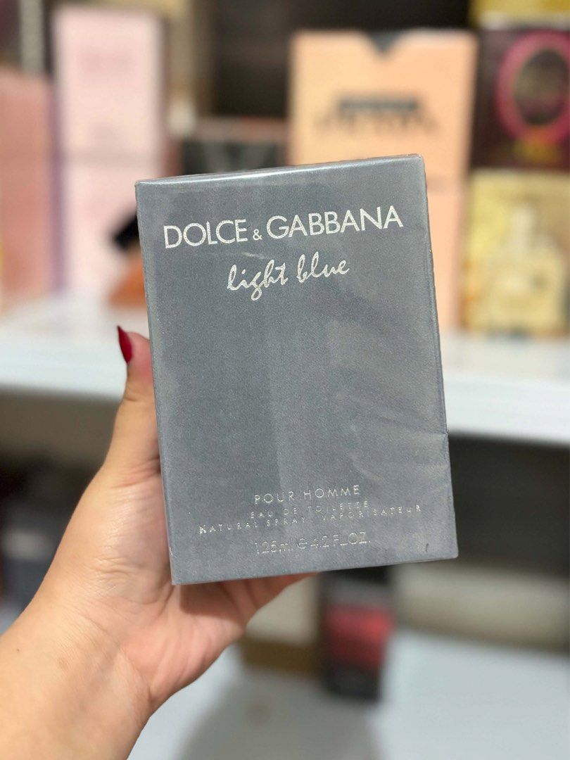 DOLCE & GABBANA LIGHT BLUE POUR HOMME (Category: Fragrance & Deodorants) located in Quezon City. Submitted by embere_shop (Listing ID 1460013332, Image 1). Description: 📌Please read the last image carefully - all details are already provided. ❗️Offers below the regular price will no longer be entertained. Thank you for understanding. 💰 Mode of Payment (MOP): GCash 📦 Mode of Delivery (MOD): • Lalamove (Same-day delivery) • J&T Express (1–2 days