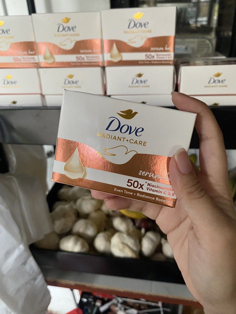 Dove Radiant Care Serum Bar (Category: Sanitary Hygiene) located in Calamba. Submitted by elibookstore (Listing ID 1459997292, Image 1). Description: 𝐃𝐨𝐯𝐞 𝐑𝐚𝐝𝐢𝐚𝐧𝐭 + 𝐂𝐚𝐫𝐞 𝐒𝐞𝐫𝐮𝐦 𝐁𝐚𝐫 🫧 🛁 ₱70 per piece 🛁 ₱𝟐00 for 3 pieces (Mall & online prices usually run from ₱94 each / ₱250 for 3!) ✔️Guaranteed authentic (Direct from Unilever Warehouse) ✔️ Stock is limited ✔️ Discount will be given for sure buyer MOP: MariBank MOD: J&T or