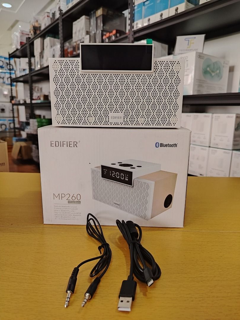 Edifier MP260 Multifunctional Integrated 2.1 Channel Bluetooth Speaker White (Category: Soundbars, Speakers & Amplifiers) located in Pasig City. Submitted by technofuseofficial (Listing ID 1459985407, Image 1). Description: Edifier MP260 Multifunctional Integrated 2.1 Channel Bluetooth Speaker White Brand New and Original Items Store Location: 3Rd Floor Unit 303, 604 Shaw Boulevard, Barangay Kapitolyo, Pasig City Same Day Delivery: - Lalamove del