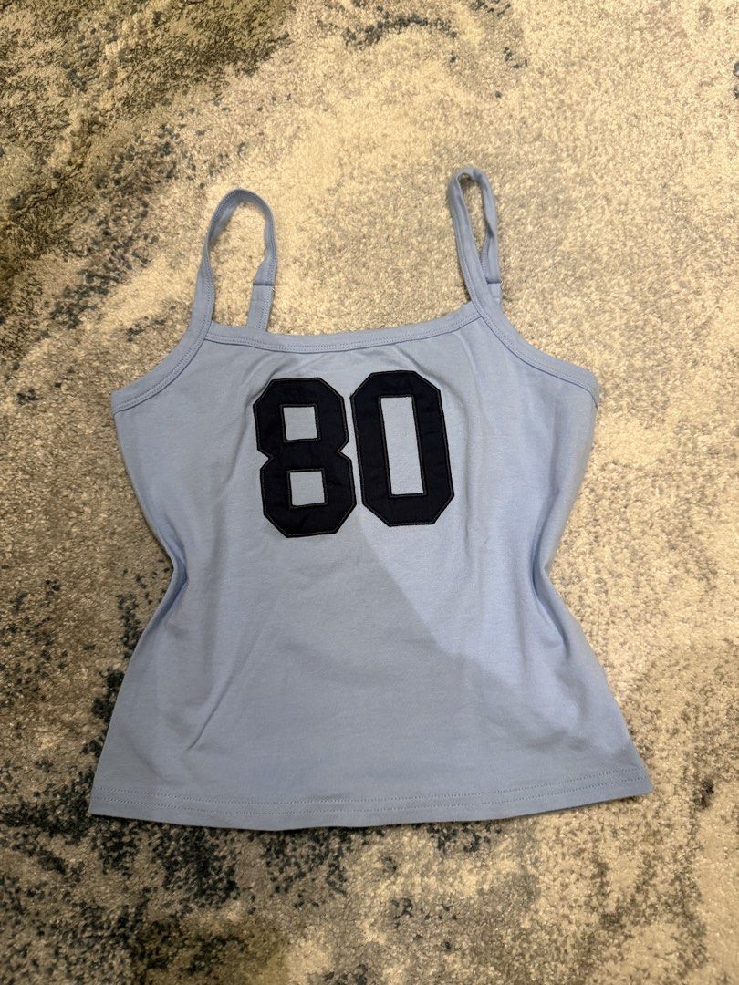 Edikted Baby Blue 80 Top (Category: Sleeveless) located in Manila. Submitted by ell4scloset (Listing ID 1459983691, Image 1). Description: - worn once - bought from edikted the grove in cali - LOVE THIS TOP, one of my favorites its so unique and the colors i love Rfs:decluttering .