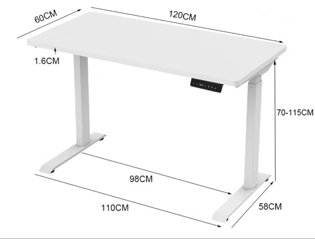 Elevating table (white) (Category: Tables & Sets) located in Singapore. Submitted by clothesbits (Listing ID 1460028125, Image 1). Description: - used lightly, no defects at all! -self collect at springleaf .