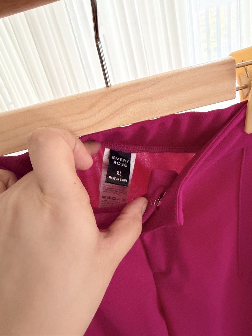 Emery Rose Trouser Straight Pants (Category: Other Bottoms) located in Marikina City. Submitted by littlesol.collection (Listing ID 1459972453, Image 3). Description: Used Once Size 30 to 34 stretch waist.