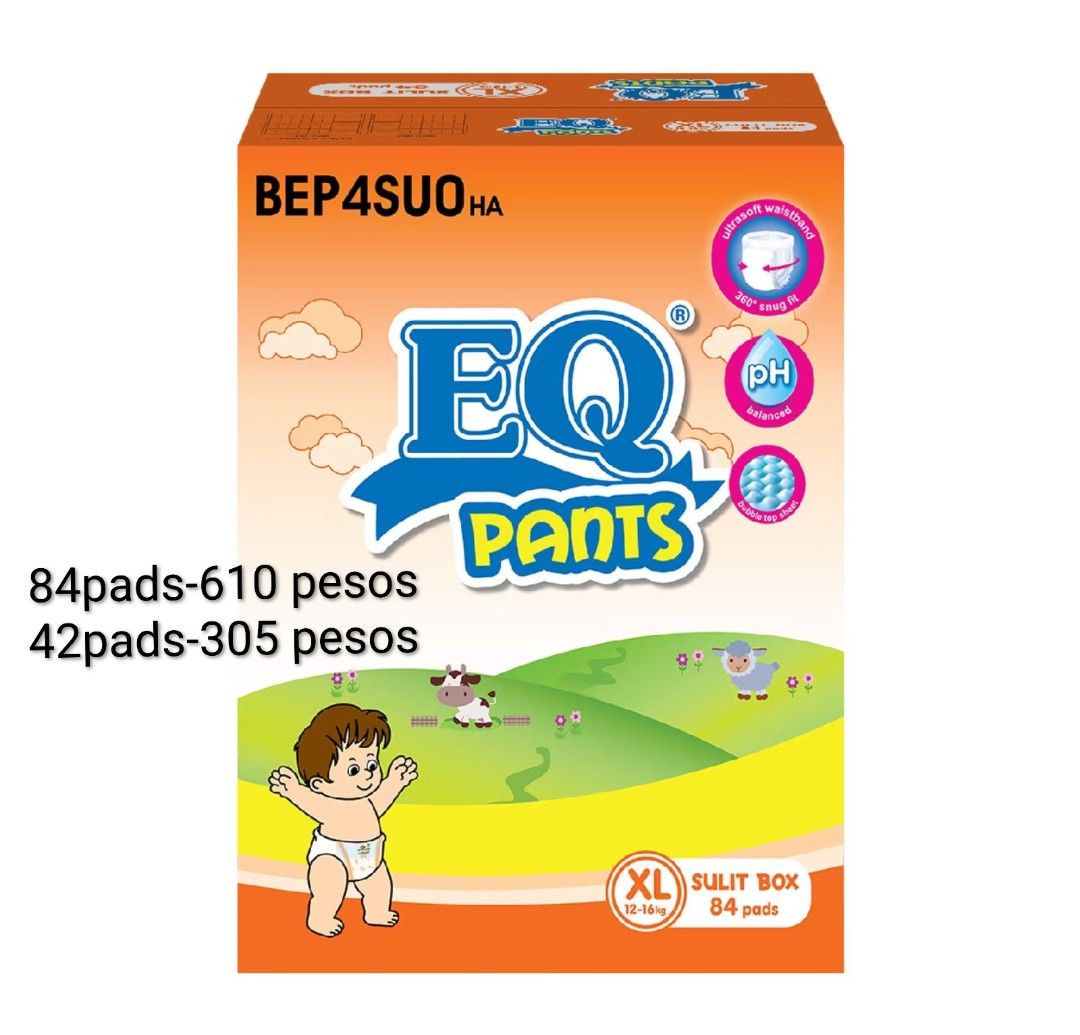 EQ DIAPER PANTS (Category: Diapers & Baby Wipes) located in Tanza. Submitted by thesiblings08 (Listing ID 1459997266, Image 3). Description: EQ DIAPER PANTS size: M,L,XL PRICE INDICATE IN EACH PICTURE TANZA CAVITE OPEN FOR PICKUP AND SHIPPING .