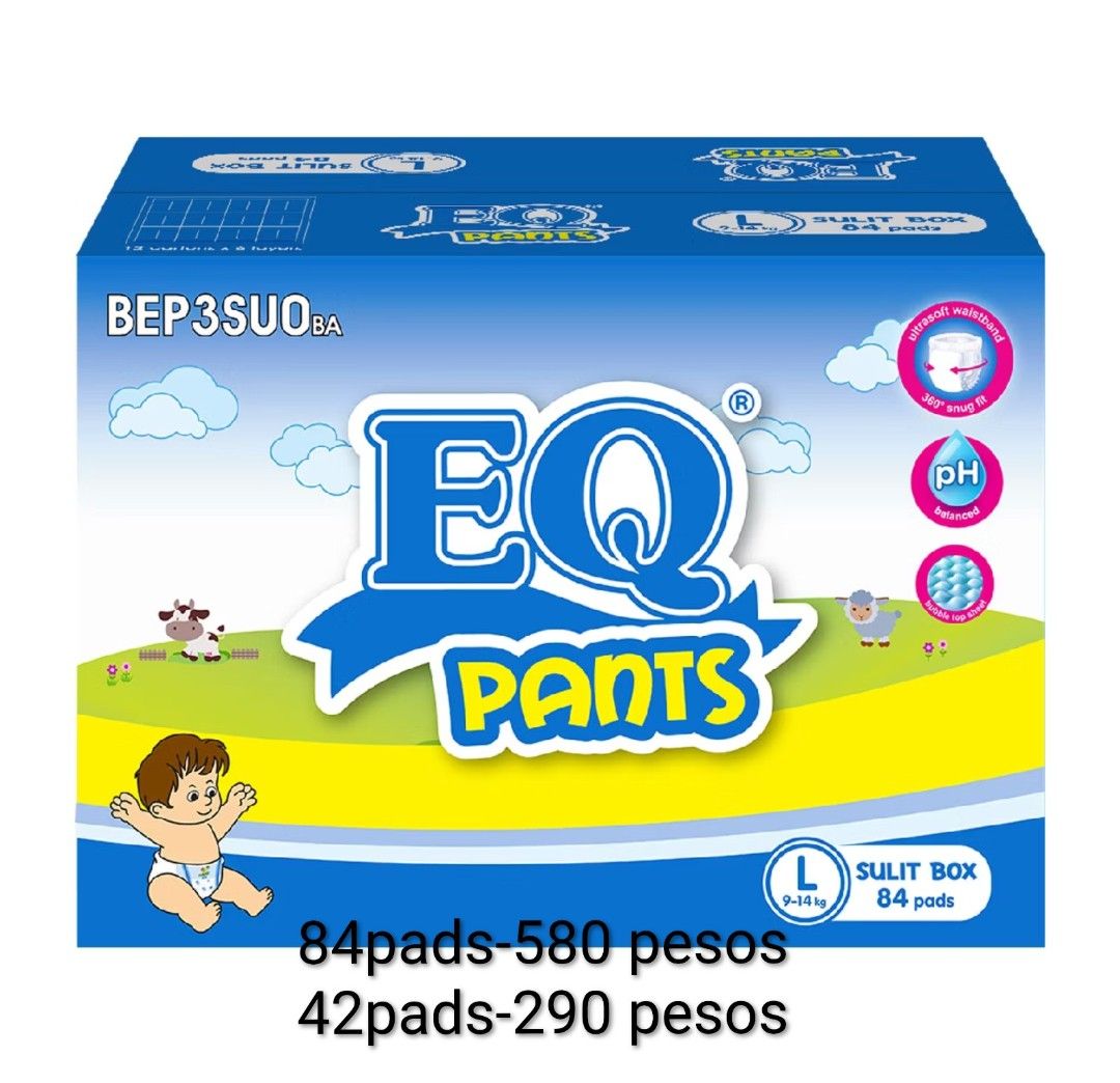 EQ DIAPER PANTS (Category: Diapers & Baby Wipes) located in Tanza. Submitted by thesiblings08 (Listing ID 1459997266, Image 2). Description: EQ DIAPER PANTS size: M,L,XL PRICE INDICATE IN EACH PICTURE TANZA CAVITE OPEN FOR PICKUP AND SHIPPING .