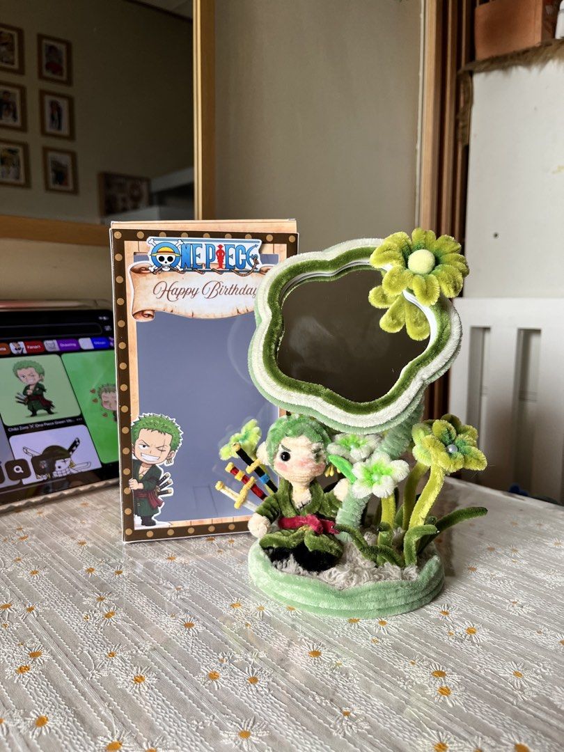 Flower mirror X One Piece anime inspired doll (Category: Handmade Craft) located in Mandaluyong City. Submitted by beebloomsbyfrancia (Listing ID 1460061386, Image 3). Description: For Birthday Gift only! With box and dedication letter sa box ₱379 each Pick up Mandaluyong ship via lalamove.