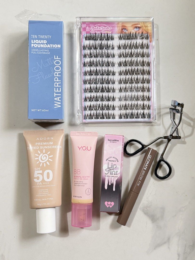 For Take All Make Up (Category: Makeup) located in Alfonso. Submitted by herrrjoyce (Listing ID 1459900569, Image 1). Description: 💄 TAKE ALL FOR ₱680 Decluttering my makeup stash! Most were only swatched/tried once or a few times. Impulsively bought some, pero hindi pala hiyang or shade ko kaya napatambak lang. Sayang naman. 🥹 INCLUDED: • Ten Twenty Liquid Foundation #02 Natural Beige — not my shade, madami pa laman • Adorn Premium Tinted Suns