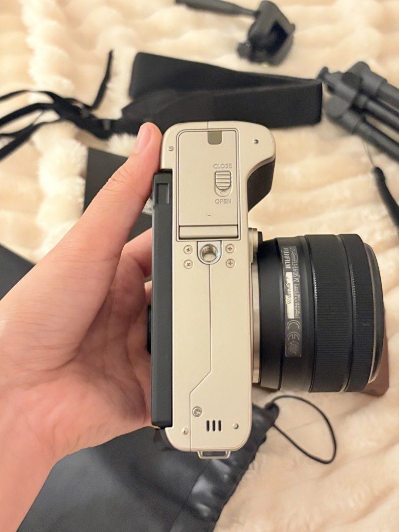 Fujifilm XT200 (Category: Cameras) located in Magalang. Submitted by yelulur (Listing ID 1460077851, Image 3). Description: FOR SALE: Fujifilm X-T200 in good condition inclusions: tripod camera strap camera pouch cord charger battery fujinon lens extra screen protector silicon case 📍Magalang.