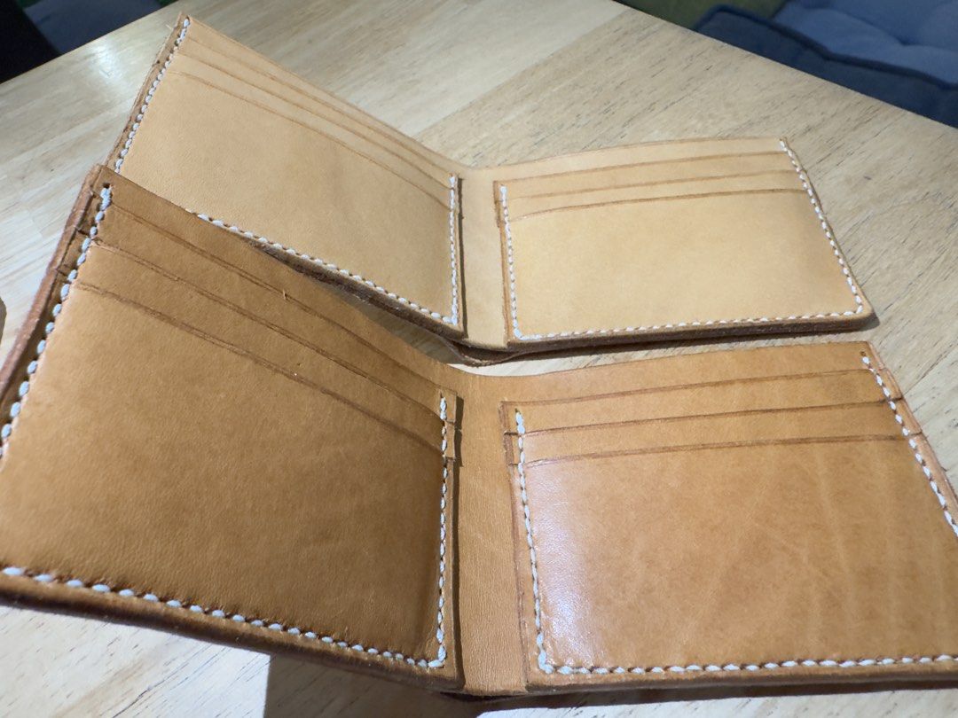 Full Grain Leather Wallet (Category: Wallets & Card holders) located in Malolos. Submitted by ayenkintz123 (Listing ID 1459944907, Image 2). Description: Full-Grain Cowhide Leather 100% Handmade Silang Cavite MOP: Gcash, Bpi, Cash MOD: Lalamove, J&T, Pick-up Made by hand, so slight irregularities may occur. No Refund! Color may vary slightly due to lighting! - Simple, timeless design suitable for everyday use - Slim profile fits comfortably in yo