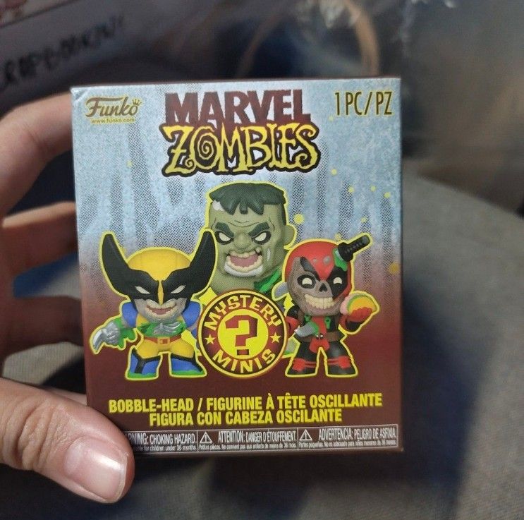 Funko Marvel Zombies Mystery Mini Deadpool Taco Figure (Category: Designer & Blind Box Toys) located in Quezon City. Submitted by dncpreloved (Listing ID 1459965839, Image 2). Description: - Funko Marvel Zombies Mystery Mini Figure - Character: Deadpool with Taco - Series: Marvel Zombies - Condition: Good (figure) - Includes original box - Ideal for Marvel fans and collectors.