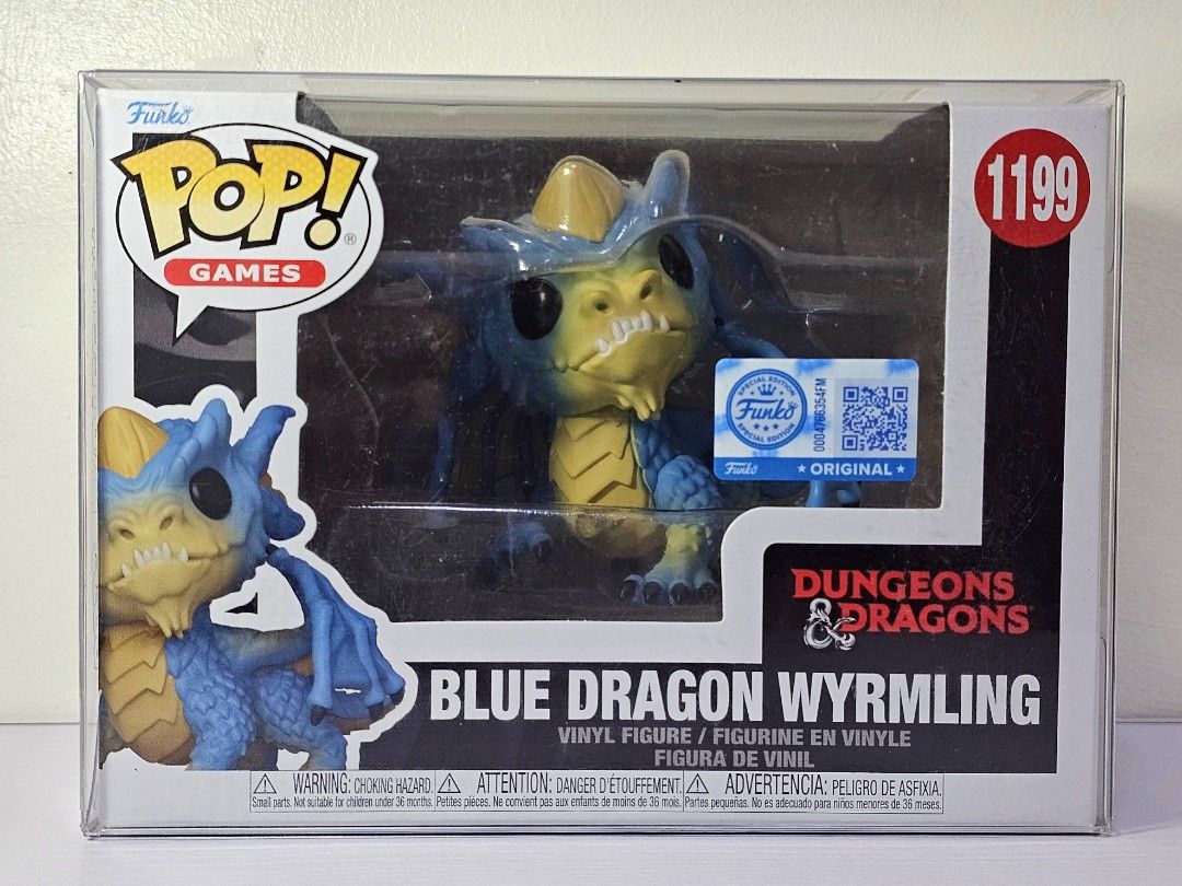 FUNKO POP DUNGEONS & DRAGONS BLUE DRAGON WYRMLING (Category: Designer & Blind Box Toys) located in Marikina City. Submitted by vtoyscollectibles (Listing ID 1460032856, Image 1). Description: 𝗗𝗘𝗧𝗔𝗜𝗟𝗦: Box Condition: 9.5/10 With protector Location: Marikina Actual photos posted 𝗣𝗔𝗬𝗠𝗘𝗡𝗧: BDO or GCash 𝗦𝗛𝗜𝗣𝗣𝗜𝗡𝗚: Via Lalamove.