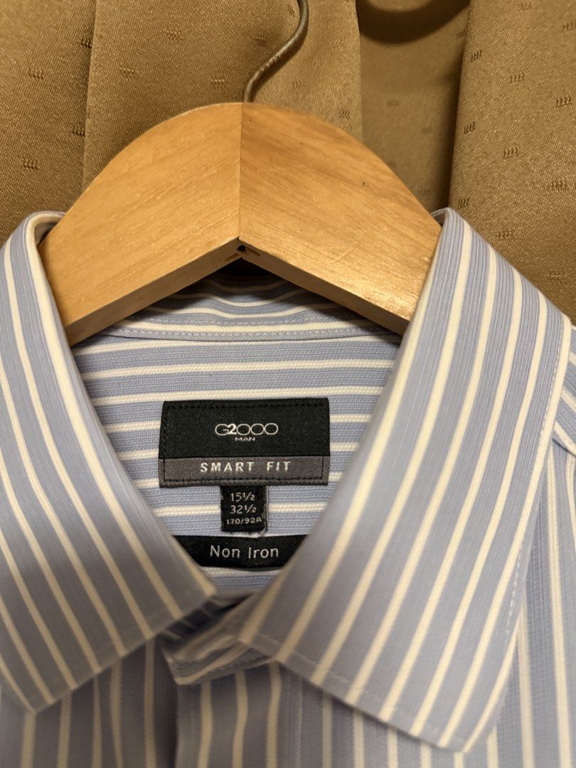 G2000 striped shirt large (Category: Formal Shirts) located in Cavite. Submitted by _solidolo (Listing ID 1459952975, Image 3). Description: 30.5 x 21 25 sleeves .