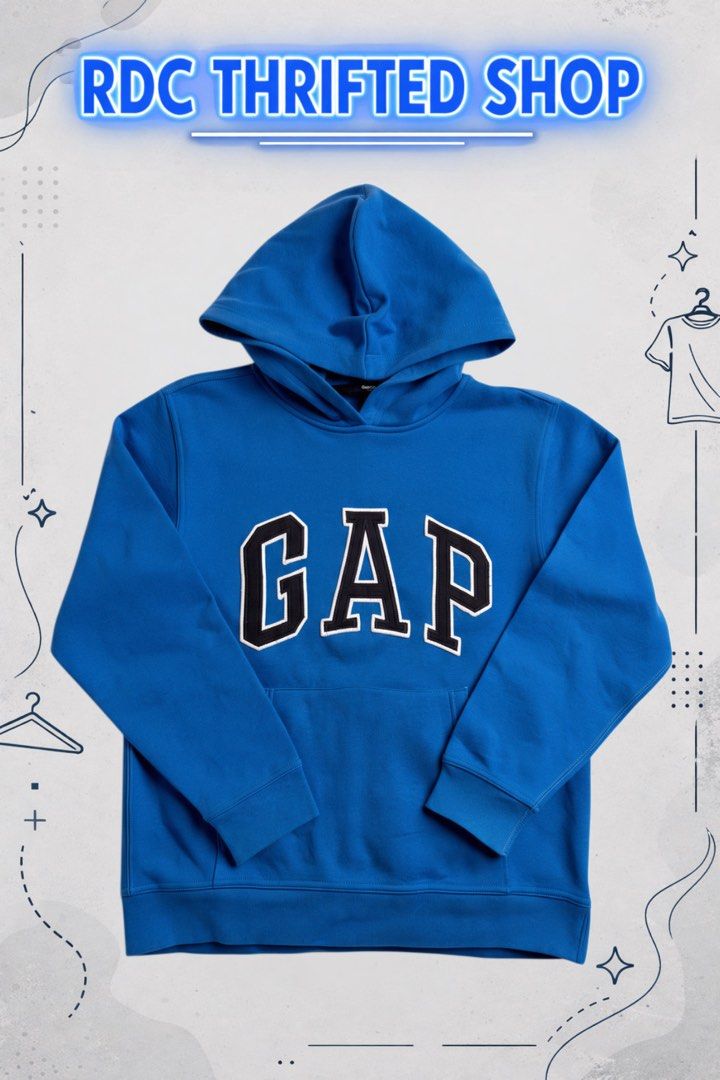 Gap Hoodie Jacket (Category: Coats, Jackets and Outerwear) located in Las Pinas. Submitted by rdcthriftedshop (Listing ID 1460043045, Image 1). Description: 📦 GAP Hoodie Size XL Youth size on tag Small to Medium Adult Width: 19 Length: 24 Color rate: 10/10 Condition: Excellent to as new Minimal Dot stain not noticeable di lang natanggal sa laundry but still super presentable and repaired pin hole..
