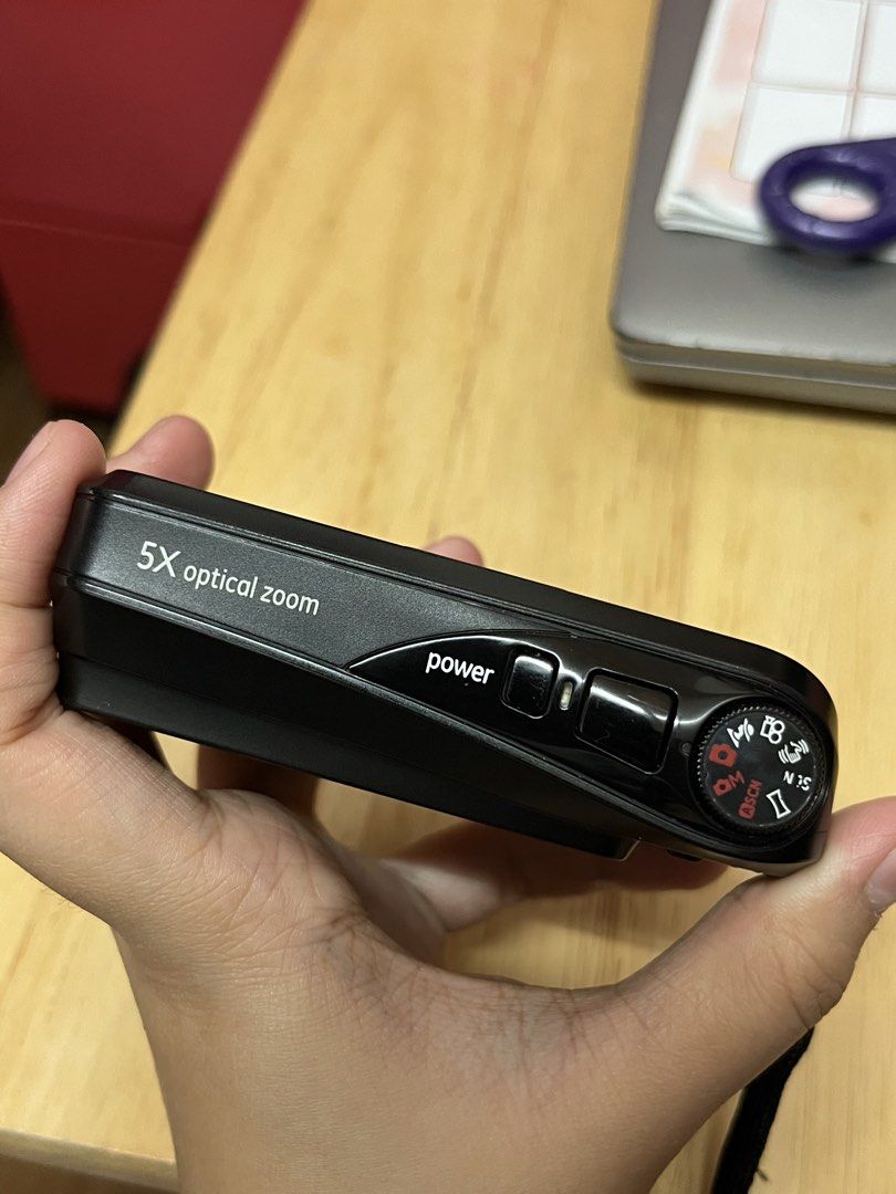 GE A1455 14.1MP Digital Camera 5x Optical Zoom (Category: Cameras) located in Manila. Submitted by prelovedbycari (Listing ID 1459931808, Image 2). Description: - GE A1455 Digital Camera - 14.1 Megapixel Resolution - 5x Optical Zoom Lens - Compact and User-Friendly Design - Perfect for Everyday Photography - Includes Wrist Strap - USB Charging - SD/SDHC Card Slot.
