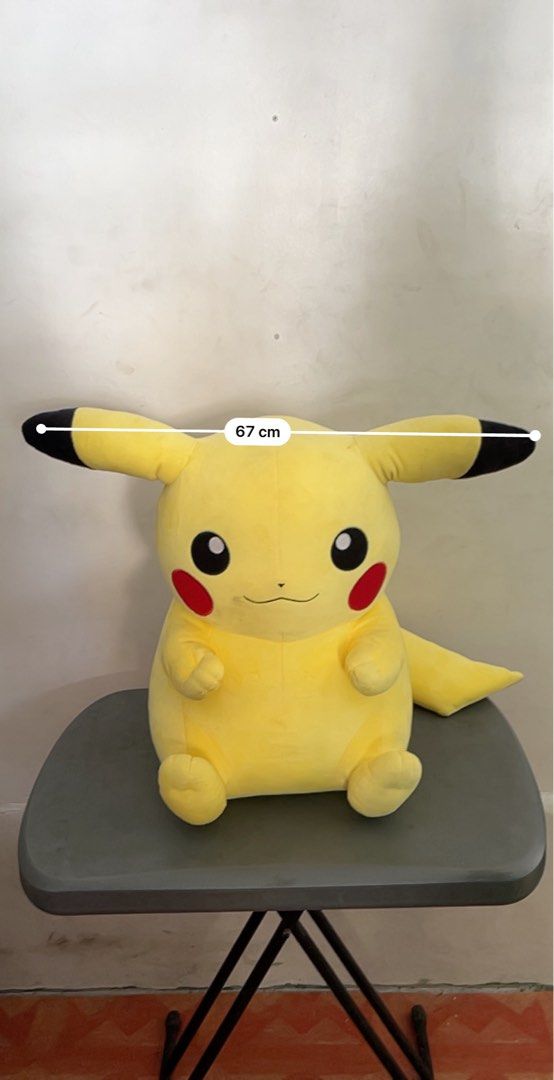 Gigantamax Pikachu large pokemon pikachu plush (Category: Plushies & Soft Toys) located in Valenzuela. Submitted by joriel_minimart (Listing ID 1459976001, Image 2). Description: 📌What you see is what you get 📌As is 📌Actual 📌Message to deal and for inquiries. 📌Authentic/Original/Legit💯 📌Mode of payment: ✅Gcash ✅Maribank Some toys are for height comparison i only sell Pikachu 💛 Negotiable price: 1,900 Pick up location: joriel minimart vale