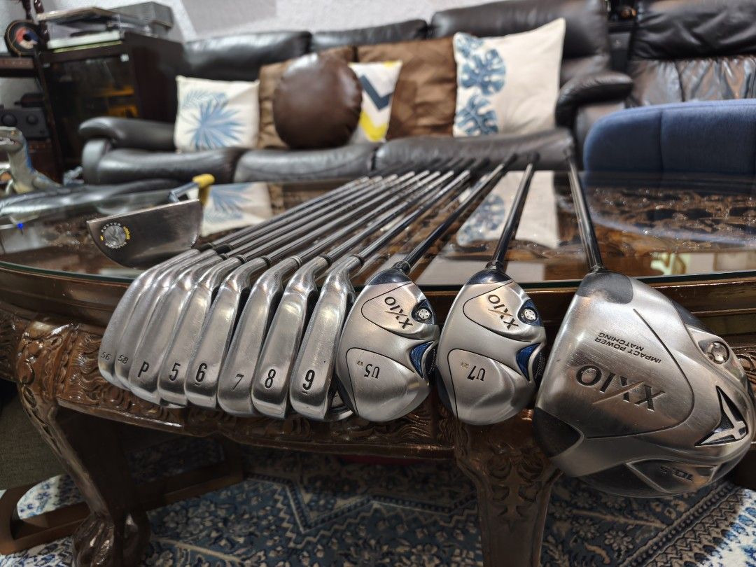 Golf Xxio Set (Category: Other Sports Equipment and Supplies) located in Paranaque City. Submitted by manilagolfmarket (Listing ID 1460080367, Image 1). Description: For Sale XXIO Set. °Xxio MP700 NS Pro S flex steel shaft irons °Xxio Utility woods 5&7. °Xxio Driver °NFL bag included for only 25.8k pick up Bf Paranaque free shipping within MM..