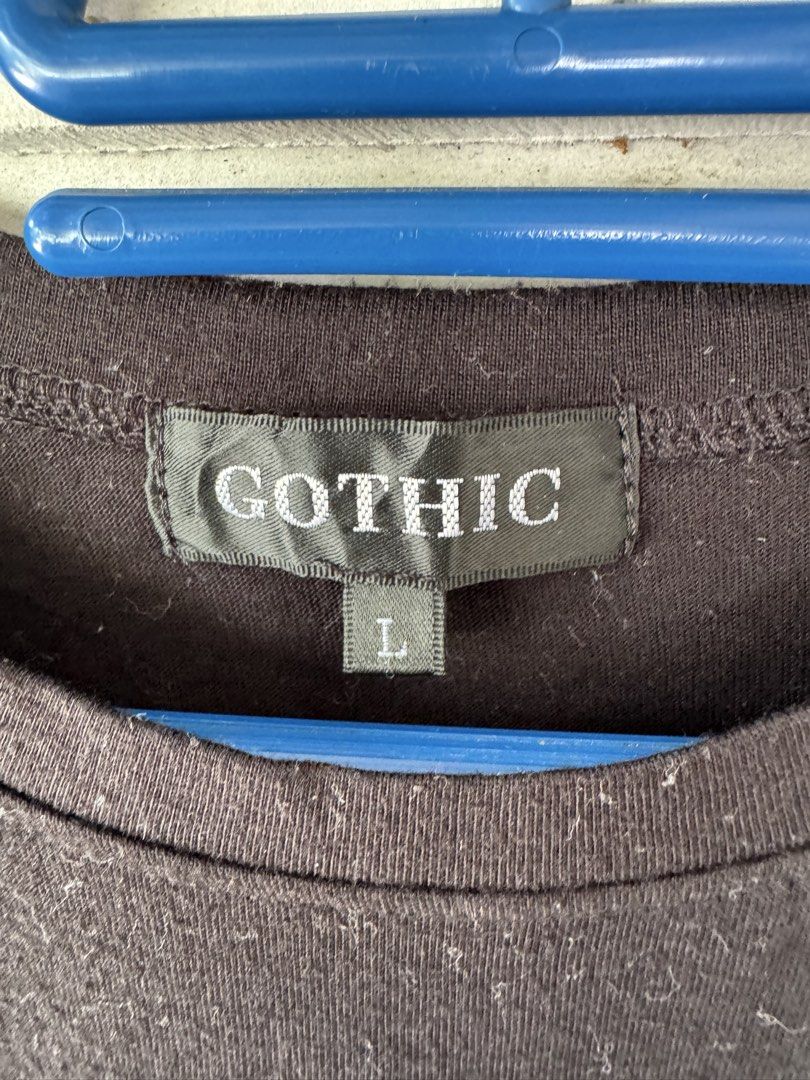 GOTHIC (Category: Shirts) located in Tumpat. Submitted by deqla2727 (Listing ID 1459925024, Image 3). Description: GOTHIC saiz L pit17 lbuh18.5 bhu14.5 cndn9/10 call,wsap0129636410 c40.