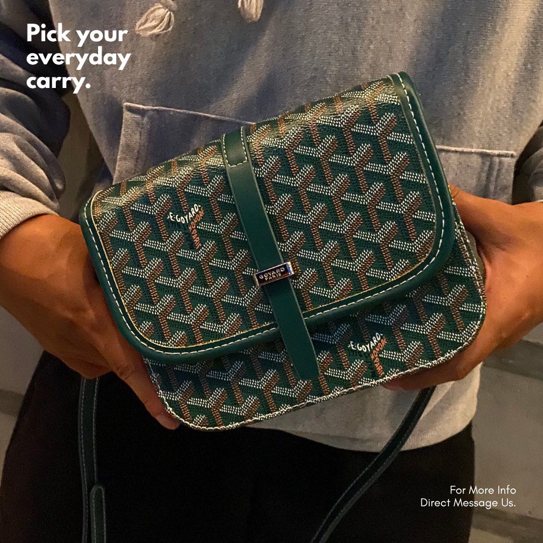 Goyard Belvedere Sling Bag (Category: Cross-body Bags) located in Cabuyao City. Submitted by dailydrop_onyx (Listing ID 1459957898, Image 1). Description: 👜 BELVEDERE BAG — ₱950 Clean, sleek, and versatile. Perfect for everyday essentials and easy to pair with any fit. 📍 Meet ups: Calamba, Cabuyao & Sta. Rosa 🚚 Nationwide shipping available 📩 Message Daily Drop PH to reserve yours. 🤝.