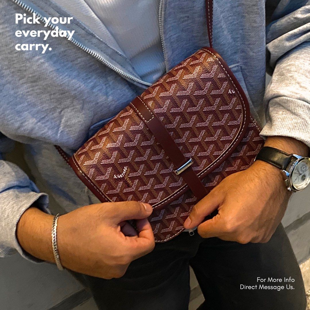 Goyard Belvedere Sling Bag (Category: Cross-body Bags) located in Cabuyao City. Submitted by dailydrop_onyx (Listing ID 1459957898, Image 3). Description: 👜 BELVEDERE BAG — ₱950 Clean, sleek, and versatile. Perfect for everyday essentials and easy to pair with any fit. 📍 Meet ups: Calamba, Cabuyao & Sta. Rosa 🚚 Nationwide shipping available 📩 Message Daily Drop PH to reserve yours. 🤝.