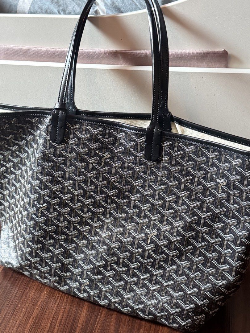 Goyard Saint Louis PM (Category: Luxury Bags & Wallets) located in Pasig City. Submitted by qcgems (Listing ID 1460048043, Image 2). Description: Please pm for more photos! Decluttering. Has some make up stains :(.