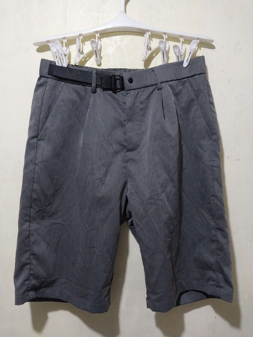 Gray mens trouser shorts (Category: Shorts) located in Manila. Submitted by PrinceDani.Clothing (Listing ID 1459981490, Image 3). Description: gray trouser shorts Size 32in width 23in length excellent condition .