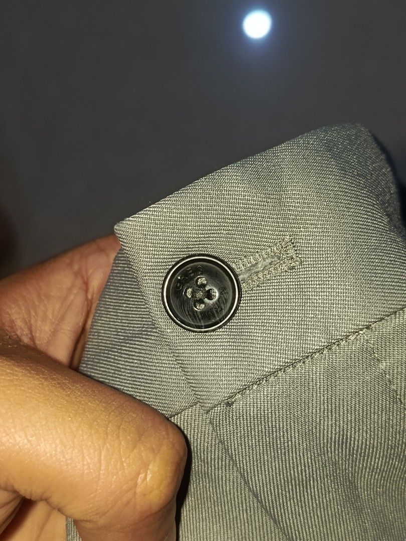 Greg Norman Grey Polyester Shorts Size 36 (Category: Shorts) located in Cabatuan. Submitted by penthegreat (Listing ID 1460060554, Image 3). Description: AUTHENTIC 🔥🔥🔥 9/10 condition - Brand: Greg Norman - Color: Grey - Material: 100% Polyester - Features: Zip pocket on left thigh, two back pockets with button closures - Closure: Button and zip fly - Ideal for: Casual wear or golf.