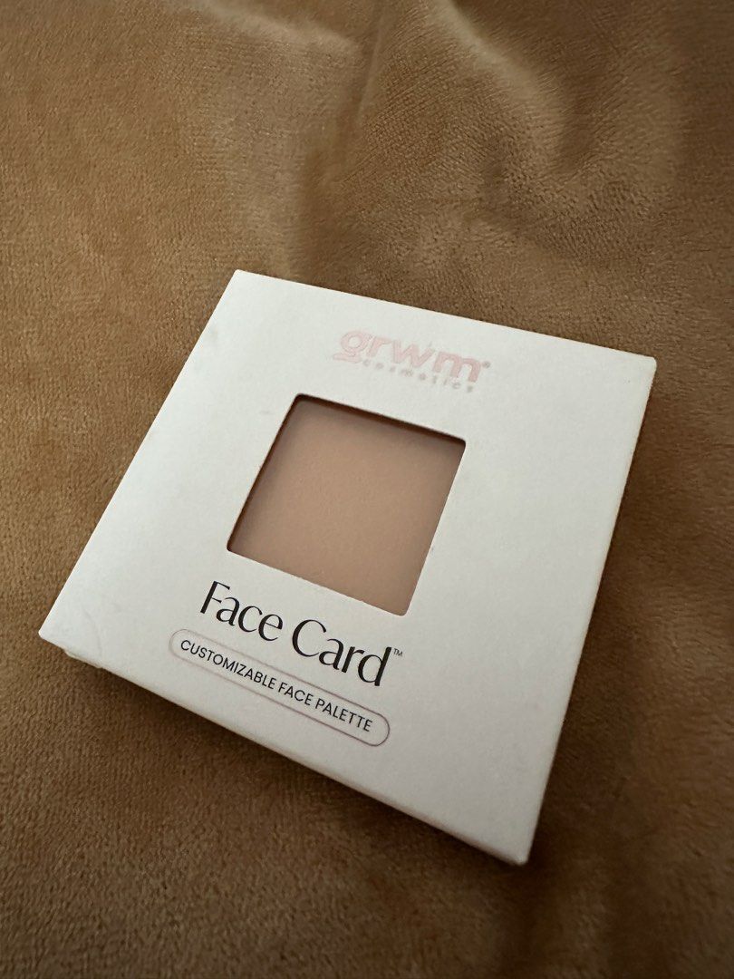 GRWM Cosmetics Face Card Multiuse Complexion Cream Dune (Category: Makeup) located in Quezon City. Submitted by crslph (Listing ID 1460104932, Image 1). Description: - GRWM Cosmetics Face Card - Shade: Dune (Medium with Neutral Undertone) - Product Type: Multiuse Complexion Cream / Customizable Face Palette - Benefits: Great for on-the-go touch-ups - Reason for Selling: Not the correct shade for the seller.