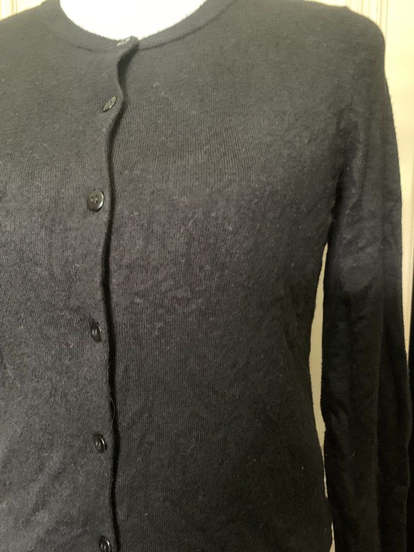 GU Black Button Up Long Sleeve Cardigan (Category: Coats, Jackets and Outerwear) located in Quezon City. Submitted by clothingline4sale (Listing ID 1459911120, Image 3). Description: GU Black Cardigan Very good condition / like new Size: medium on tag Bust: 38-44” ; Length: 24” ; Arms Circumference: 14-18” ; Shoulder: 16-17” Very nice in actual .
