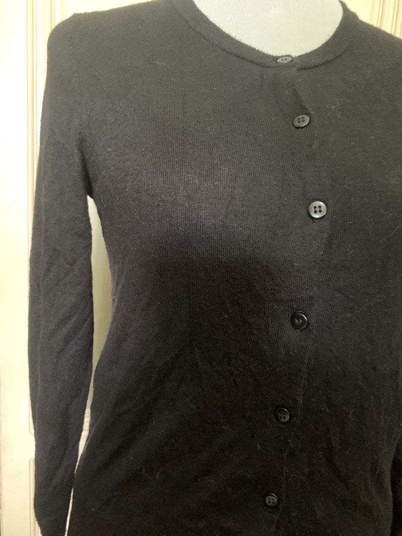 GU Black Button Up Long Sleeve Cardigan (Category: Coats, Jackets and Outerwear) located in Quezon City. Submitted by clothingline4sale (Listing ID 1459911120, Image 2). Description: GU Black Cardigan Very good condition / like new Size: medium on tag Bust: 38-44” ; Length: 24” ; Arms Circumference: 14-18” ; Shoulder: 16-17” Very nice in actual .