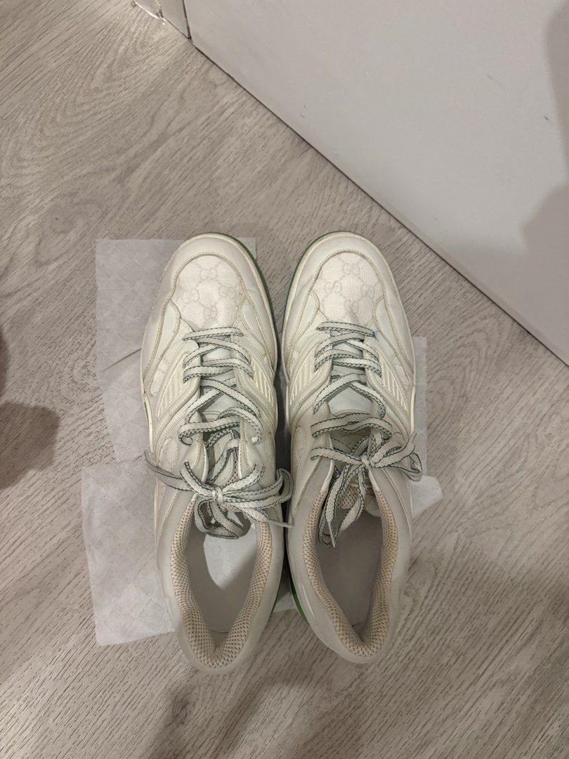 Gucci GG Monogram Sneakers White Green (Category: Sneakers) located in Makati City. Submitted by stallionmegx (Listing ID 1459971095, Image 1). Description: AUTHENTIC .